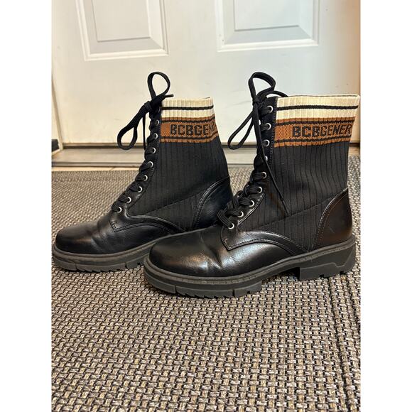 BCBGeneration Tassie Lace Up Black Boot Size 6.5 Excellent Condition - Picture 3 of 11